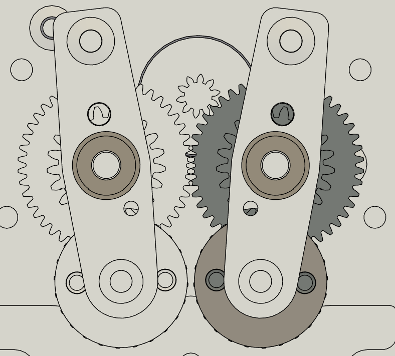 YUDX extruder gears